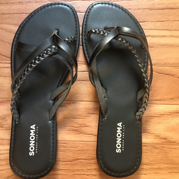 sonoma black sandals